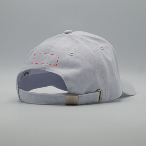 FR01 Casquette personnalisable 6 pans Classique 100% coton 280gr - Fabriqué en France - hexacap - Broderie casquette Broderie (Couleurs max : 1, Surface max : N/A) - Derrière (L: 80, H: 35)