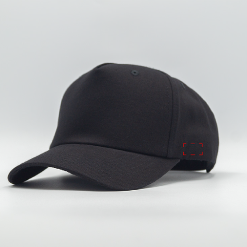 FR02 Casquette personnalisable 5 pans Trucker 100% coton 280gr - Fabriqué en France - Hexatruck - Broderie casquette Broderie (Couleurs max : 1, Surface max : N/A) - Côté (L: 60, H: 35)