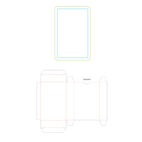 False Jeu de bridge personnalisable Gros points - 52 cartes - Sérigraphie Callicarte Sérigraphie (Couleurs max : 1, Surface max : N/A) - Verso carte + boîte (L: 54, H: 84)