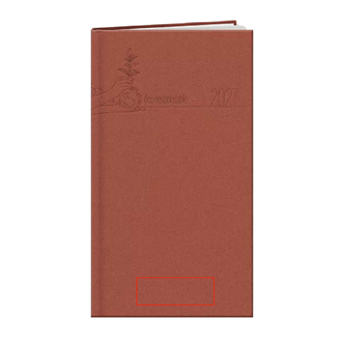 COMPOSTINA18 Agenda personnalisable Com'post (90 x 160 mm) - LONDINA18 intemporel Marquage à chaud (Couleurs max : N/A, Surface max : 35 cm²) - Couverture (S: 140 cm²)