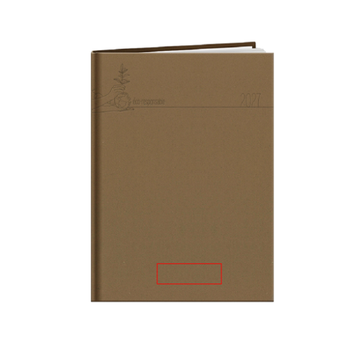 COMPOSTINA27 Agenda personnalisable Com'post (195 x 265 mm) - SYDINA24 intemporel Marquage à chaud (Couleurs max : N/A, Surface max : N/A) - Couverture (S: 140cm2)