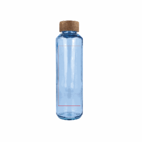 LT57013 Bouteille d'eau personnalisable 650ml avec bouchon en bois - ReuuZ - Gravure laser L3 Toppoint Gravure laser (Couleurs max : 1, Surface max : N/A) - 1ere face (L: 149, H: 55)