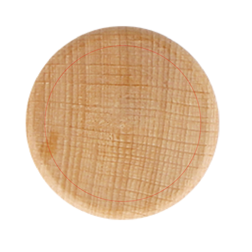 LT98852 Bouteille d'eau personnalisable avec bouchon en bois FSC 750ml - Gravure laser L3 Toppoint Gravure laser (Couleurs max : 1, Surface max : N/A) - Sur le couvercle (D: 27)