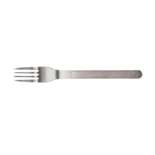 False Set de couverts personnalisable en acier inoxydable Go - Gravure laser L2 Gravure laser (Couleurs max : 1, Surface max : N/A) - Fourchette (L: 90, H: 9)