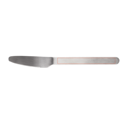 False Set de couverts personnalisable en acier inoxydable Go - Gravure laser L2 Gravure laser (Couleurs max : 1, Surface max : N/A) - Couteau (L: 90, H: 9)