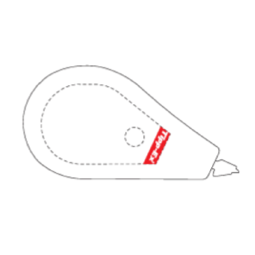 3460001354 Ruban correcteur Tipp-Ex® personnalisable Mini Pocket Mouse - Impression numérique tipp ex derrière Impression numérique (Couleurs max : 4, Surface max : N/A) - Derriere (L: 40, H: 25)