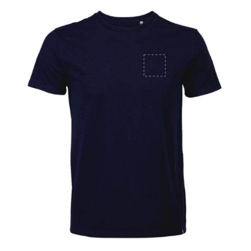 False T-shirt personnalisabe en coton jersey 150g col rond Fabrication Française - S à 3XL - LEON - Sérigraphie Pubos couleur 2026 Sérigraphie (Couleurs max : 4, Surface max : N/A) - Poitrine (L: 70, H: 70)
