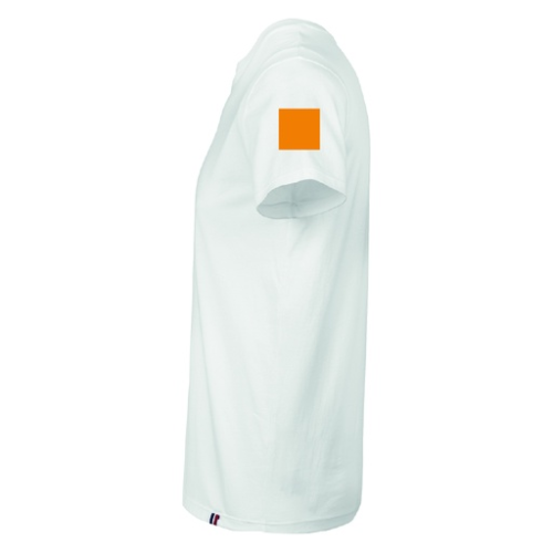 False T-shirt personnalisabe en coton jersey 150g col rond Fabrication Française - S à 3XL - LEON - Sérigraphie Pubos couleur 2026 Sérigraphie (Couleurs max : 4, Surface max : N/A) - Manche (L: 70, H: 70)