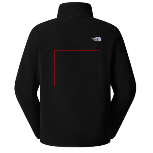 SKU-197804224852 Polaire personnalisée The North Face 1/4 Zip - S à 3XL - Homme - Glacier - Broderie pubos 2026 Broderie (Couleurs max : N/A, Surface max : 500 cm2) - Dos (L: 250, H: 200)