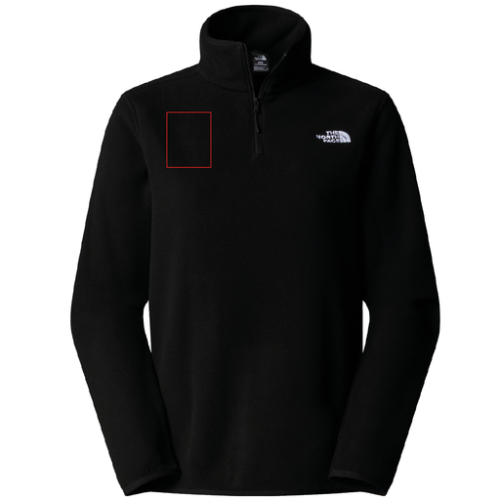 SKU-197804228003 Polaire personnalisée The North Face 1/4 Zip - XS à 2XL - Femme - Glacier - Broderie pubos 2026 Broderie (Couleurs max : N/A, Surface max : 500 cm2) - Poitrine (L: 80, H: 100)