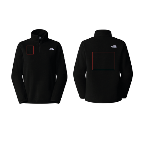 SKU-197804228003 Polaire personnalisée The North Face 1/4 Zip - XS à 2XL - Femme - Glacier - Broderie pubos 2026 Broderie (Couleurs max : N/A, Surface max : 500 cm2) - Poitrine + dos (S: 80 x 100 mm et 250 x 200 mm)