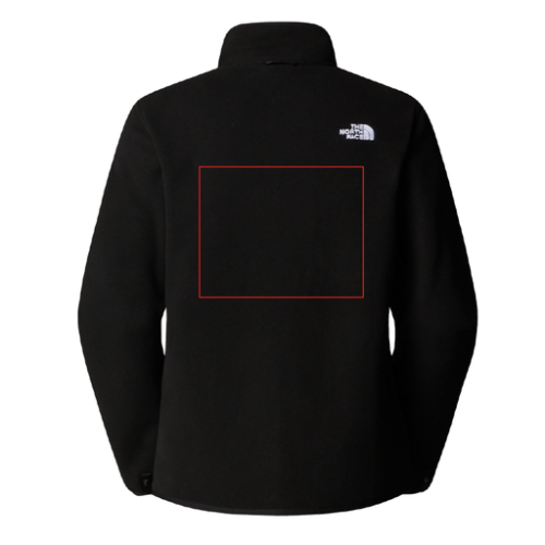 SKU-197804227556 Polaire personnalisée The North Face Full Zip - XS à 2XL - Femme - Glacier - Broderie pubos 2026 Broderie (Couleurs max : N/A, Surface max : 500 cm2) - Dos (L: 250, H: 200)