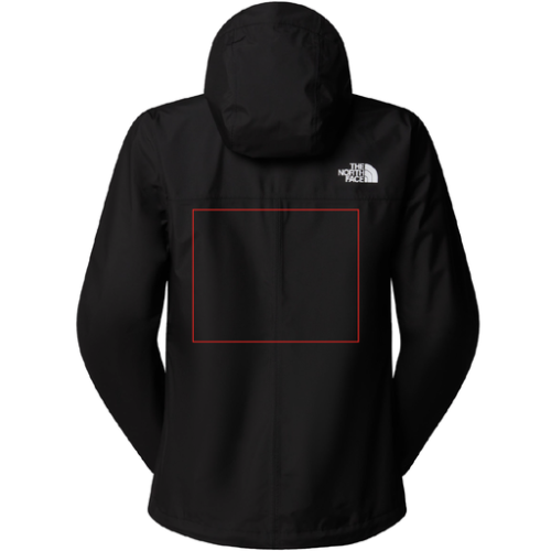 SKU-197642894194 Veste personnalisée The North Face - S à 2XL - Femme - Antora - Broderie pubos 2026 Broderie (Couleurs max : N/A, Surface max : 500 cm2) - Dos (L: 250, H: 200)