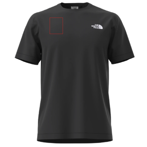 SKU-197804140855 T-shirt personnalisé The North Face - XS à 2XL - Homme - Evolution Simple Dome Regular - Broderie pubos 2026 Broderie (Couleurs max : N/A, Surface max : 500 cm2) - Poitrine (L: 80, H: 100)