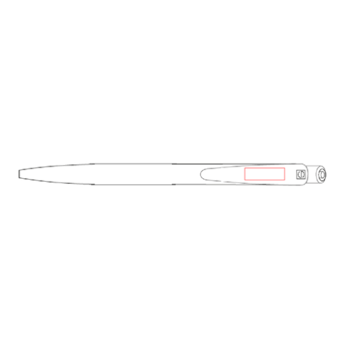 2600 Stylo SENATOR personnalisé - Dart polished - Made in Europe - Sérigraphie Senator 2 Sérigraphie (Couleurs max : 4, Surface max : N/A) - Clip (L: 20, H: 6)