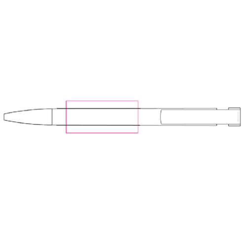 1330 Stylo SENATOR personnalisé - Liberty Matt Recycled - Made in Europe - Sérigraphie 3 Senator Sérigraphie (Couleurs max : 4, Surface max : N/A) - Corps (L: 45, H: 20)