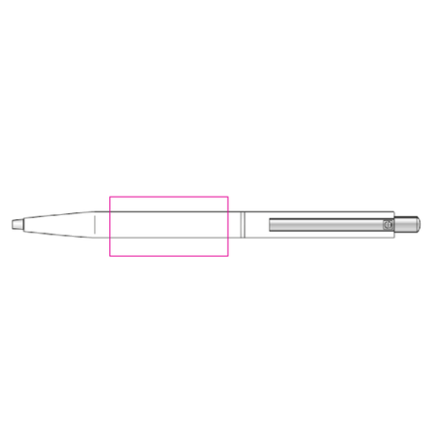 3217 Stylo SENATOR personnalisé - Point polished - Made in europe - Sérigraphie Senator 2 Sérigraphie (Couleurs max : 4, Surface max : N/A) - Prolongement du clip (L: 40, H: 20)