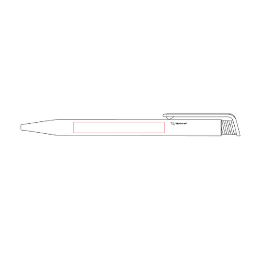3300 Stylo SENATOR personnalisé - Super Hit bio - Made in Europe - Impression numérique 3 senator Impression numérique (Couleurs max : 4, Surface max : N/A) - Dos (L: 60, H: 7)