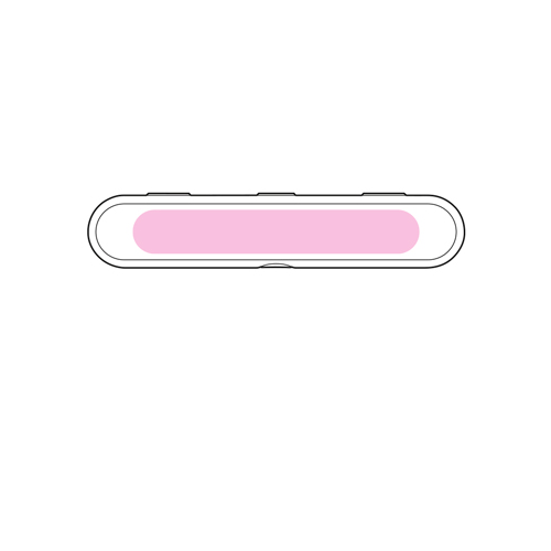 UC250 Set de couverts personnalisable réutilisables en plastique PP Fabrication française - Impression numérique Couvert Passot UC250 Impression numérique (Couleurs max : 4, Surface max : N/A) - Dessus (L: 160, H: 25)