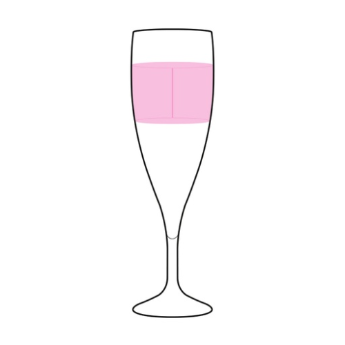 PICUP14-BIO Flute à champagne personnalisable réutilisable en biocopomosite 14 cl Ras Bord - Impression numérique PICUP18-BIO Passot Impression numérique (Couleurs max : 4, Surface max : N/A) - Autour du verre (L: 170, H: 40)