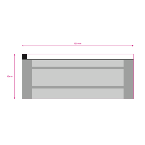False Sachet de sucre personnalisable - Blanc ou Roux - Made in Europe - Impression numérique eurofacto Impression numérique (Couleurs max : 4, Surface max : N/A) - Toute la surface (L: 100, H: 40)