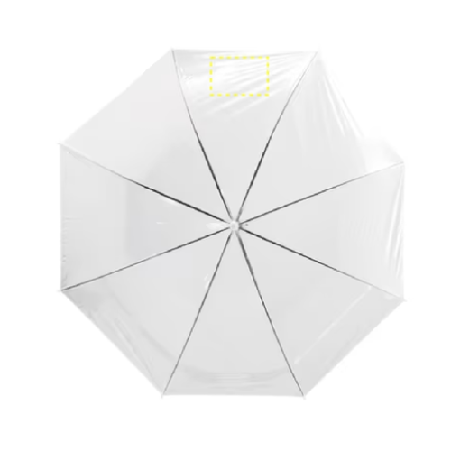 1850116 Parapluie personnalisable automatique avec cadre en métal et poignée en plastique incurvée - Impression numérique sipec parapluie Impression numérique (Couleurs max : 4, Surface max : N/A) - 2eme pans (L: 150, H: 100)