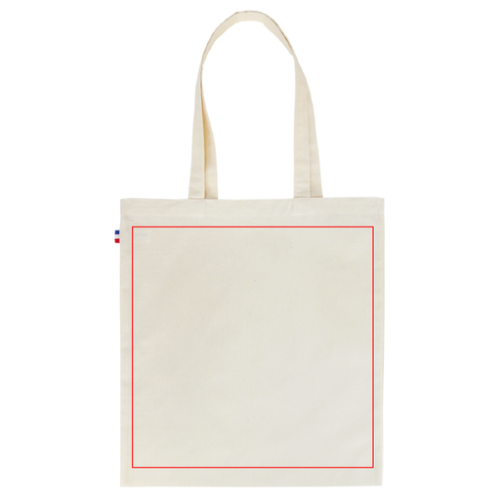 GABRIEL Tote-bag personnalisable en coton 150gr 100% français Gabriel - Sérigraphie Bonjour François Sérigraphie (Couleurs max : 1, Surface max : N/A) - Recto (L: 280, H: 280)