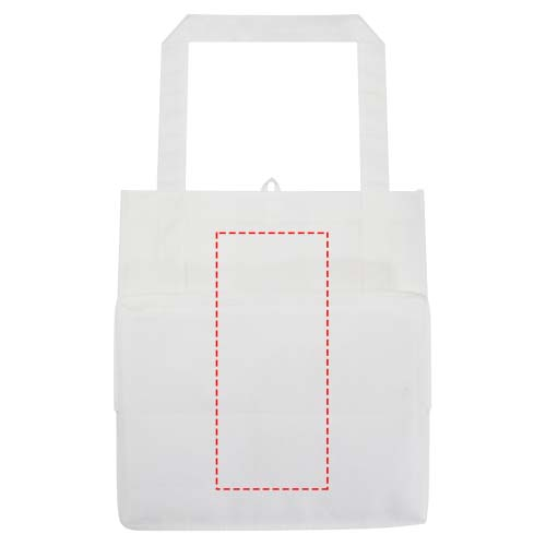 13008101 Sac cabas personnalisé avec fond rigide en non tissé recyclé certifié GRS 29L - Liberty - MR01 Sérigraphie (Couleurs max : 3, Surface max : 330) - A l'arrière (L: 120, H: 275, D: 0, S: 330)