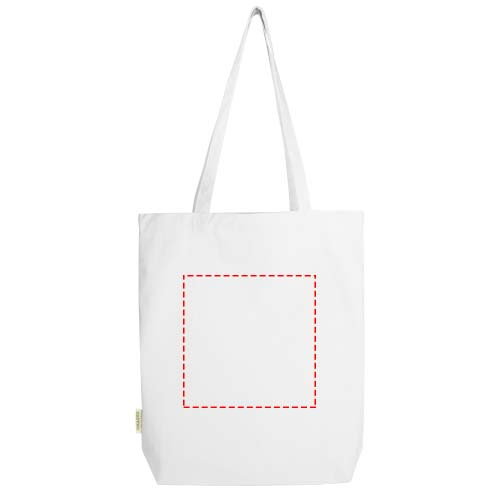 12078201 Sac shopping personnalisable en coton bio certifié OCS 180&nbsp;g/m2 11&nbsp;L Odisha - TRA03 Transfert (Couleurs max : 1, Surface max : 441) - A l'arrière (L: 210, H: 210, D: 0, S: 441)