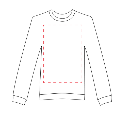 ALEX-01L Sweat personnalisé Alex - 300 gr/m2 - Fabrication Française - S à XXL - SerigraphiePubosBlancTshirt Méthode : sérigraphie - Emplacement : Poitrine - Dimensions : 35 x 42 cm (Couleurs max : N/A, Surface max : 35 x 42 cm) - Poitrine (S: 35 x 42 cm)