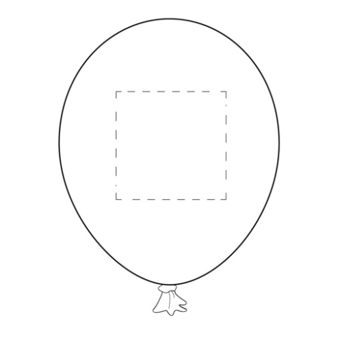 30-13177 Ballon publicitaire opaque en latex - 100% Français - Par lot de 100ex Ø 30-34 cm - Sérigraphie Ballon Pub 25cm Sérigraphie (Couleurs max : N/A, Surface max : 110 x 110 mm) - Face avant (S: 110 x 110 mm)