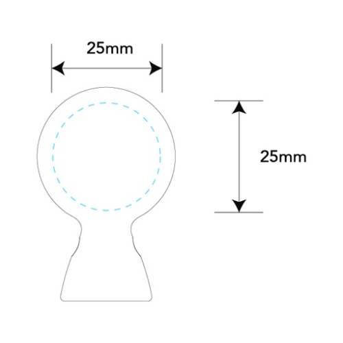 XPLONGBIO.15LR Câble personnalisé Mr Bio Long (1mètre) 12W - Xoopar® - Impression numérique 1 xoopar Impression numérique (Couleurs max : N/A, Surface max : 25 x 25 mm) - Face avant (S: 25 x 25 mm)