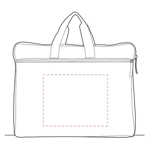FAC633-01 Sacoche personnalisé porte-document et ordinateur portable 15" - quadri Passot FAC633 Impression numérique (Couleurs max : N/A, Surface max : 200 x 160 mm) - Devant (S: 200 x 160 mm)