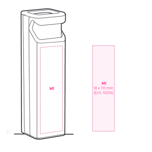 AMO2090-01 Spray nettoyant pour écran et support smartphone personnalisable - Sérigraphie Passot AMO2090 Sérigraphie (Couleurs max : N/A, Surface max : 73 x 20 mm) - Support (L: 18, H: 70, S: 18 x 70)