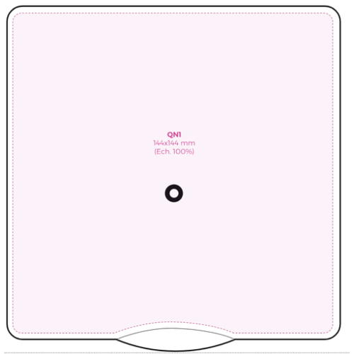 DS2010 Disque de stationnement personnalisé en carton 15x15 cm Station - quadri Passot DS2010 Impression numérique (Couleurs max : N/A, Surface max : 144 x 144 mm) - Dos (S: 144 x 144 mm)