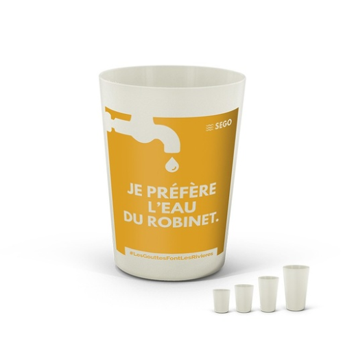 picup22bio Gobelet personnalisé réutilisable recyclable 22Cl BIO - 100% Fabrication Française - Impression numérique Passot picup 12 14 18 22 30 Impression numérique (Couleurs max : N/A, Surface max : 175 x 50 mm) - Autour (S: 175 x 50 mm)