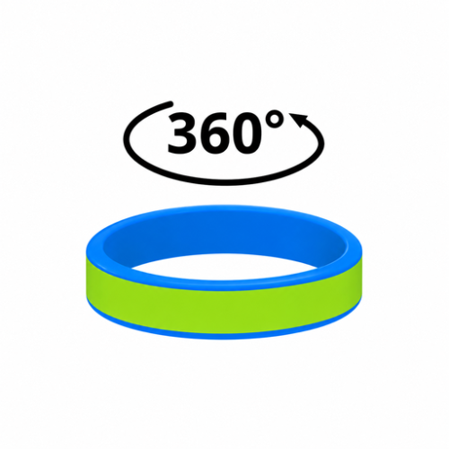 MO8913-04 Bracelet personnalisé en silicone Event Movember - Screenround Mido Bracelet Sérigraphie rotative (Couleurs max : 1, Surface max : 180 x 5 mm) - Autour du bracelet (S: 180 x 5 mm)