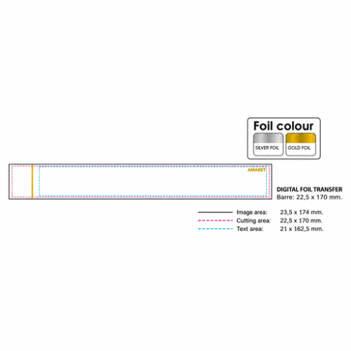 3460001154 Crayon personnalisé Bic Evolution magnificent Cut end pencil - Transfert digital foil bic graphic Transfert digital foil (Couleurs max : 1, Surface max : N/A) - Recto (L: 22,5, H: 170)