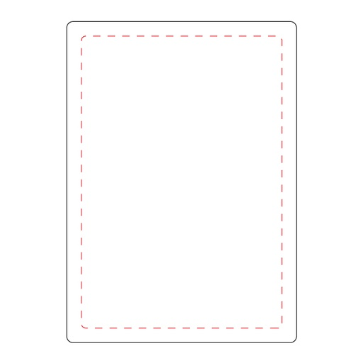 Bridge-cellophane-contrecolle Jeu de 52 cartes personnalisable - Emballage Cellophane - bridge quadri callicartes Méthode : Impression numérique - Emplacement : au dos - Dimensions : 50 x 80 mm (Couleurs max : N/A, Surface max : 50 x 80 mm) - au dos (S: 50 x 80 mm)
