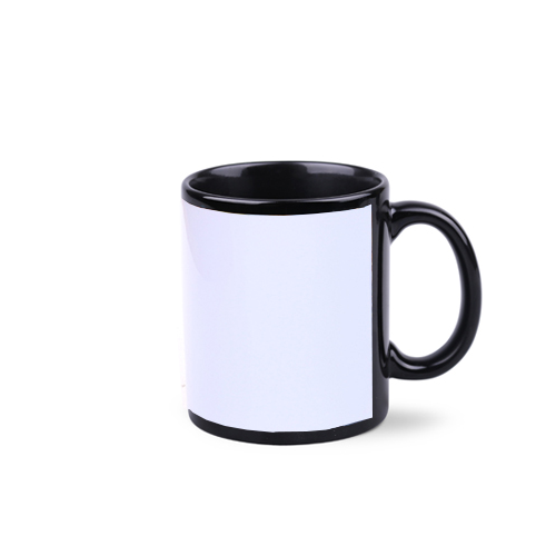M-452 Mug personnalisable Tomek Noir Sublimation incluse - 300ml - Persoinclusefullcolor Impression numérique incluse (Couleurs max : N/A, Surface max : N/A) - Autour (L: 214, H: 94)