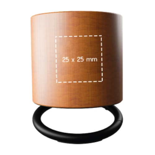 S27 Enceinte personnalisée ring éco 3W - Gravure lumineuse incluse - gravure laser incluse Gravure (Couleurs max : N/A, Surface max : N/A) - Face avant S27 (L: 25, H: 25)