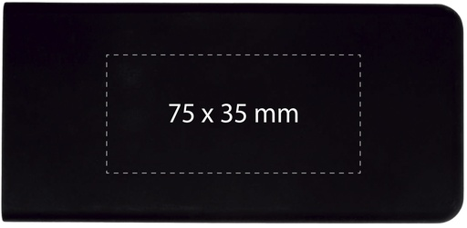 P15 Powerbank personnalisé slim 5000 mAh - Gravure lumineuse incluse - gravure laser incluse gravure laser incluse (Couleurs max : N/A, Surface max : N/A) - Sur le dessus P15 (L: 75, H: 35)