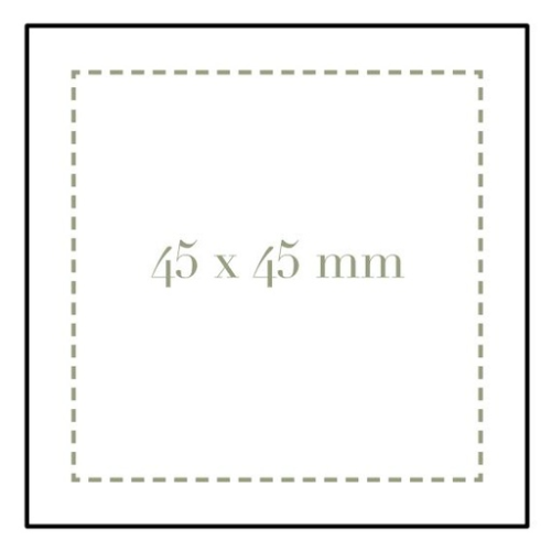 CECRINP Coffret écrin personnalisable - Dorure incluse - Le Petit Carré de chocolat® - Marquage à chaud inclus Marquage à chaud avec dorure (Couleurs max : N/A, Surface max : N/A) - Face supérieur du coffret CDEGUSTATIONP (L: 45, H: 45)