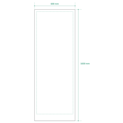 Rollace-060 Roll up personnalisé Time Square S - 160 x 60 cm - Persoinclusefullcolor Impression numérique incluse (Couleurs max : N/A, Surface max : N/A) - Sur la toile (L: 600, H: 1650)