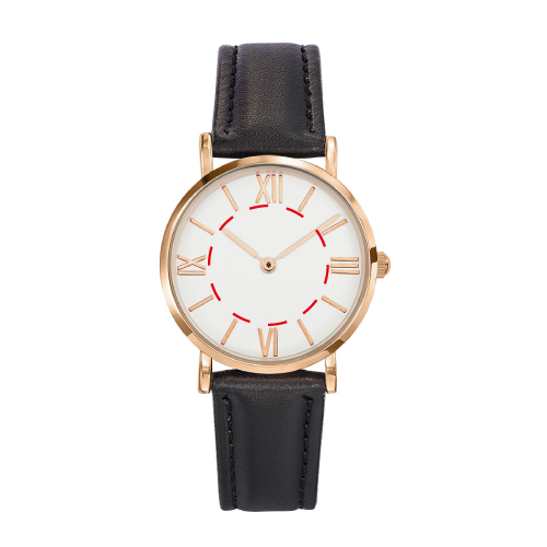 dandyf-bleu-blanc Montre personnalisée Dandy femme Made in Besançon (Marquage inclus) - tampographie montre carpediem Tampographie (Couleurs max : N/A, Surface max : N/A) - Sur le cadran (D: 18)