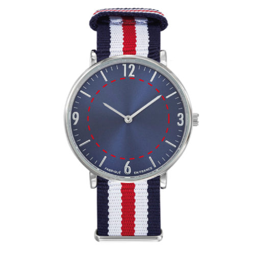 spectre-coul-bleu Montre personnalisée Spectre couleurs Made in Besançon (Marquage inclus) - tampographie montre carpediem Tampographie (Couleurs max : N/A, Surface max : N/A) - Sur le cadran (D: 25)