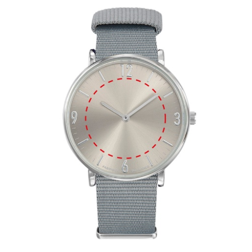 spectre-unis-bleu Montre personnalisée Spectre couleurs unis Made in Besançon (Marquage inclus) - tampographie montre carpediem Tampographie (Couleurs max : N/A, Surface max : N/A) - Sur le cadran (D: 25)