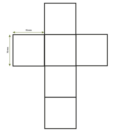 IDG18 Le cube de plantation personnalisé Jardinier - Persoinclusefullcolor Impression numérique incluse (Couleurs max : N/A, Surface max : N/A) - 6 faces de la boite (L: 70, H: 70)
