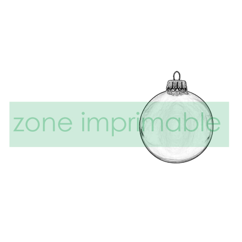 BASIC-2 Boule de noël personnalisée 1 couleur Melchiore 6cm - Mini 250 pcs - sérigraphie incluse Serigraphie 1 couleur incluse (Couleurs max : N/A, Surface max : Toute la surface) - Tout autour (L: 173, H: 35)