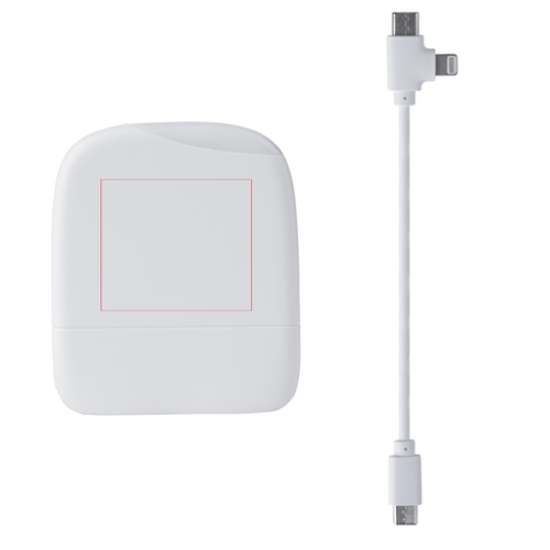 XP61145.14A Batterie externe + lumière LED GRS - Ice-P - Xoopar® - Tampographie Ice-p Tampographie Ice-p (Couleurs max : 2, Surface max : N/A) - Devant (L: 40, H: 35)